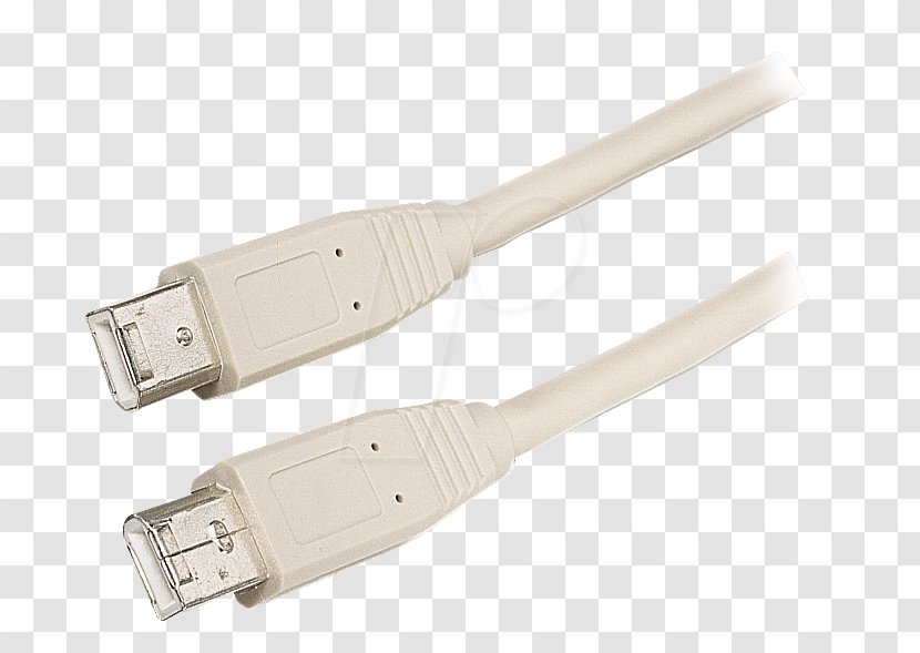 Serial Cable IEEE 1394 Electrical USB - Electronics Accessory - Firewire Transparent PNG