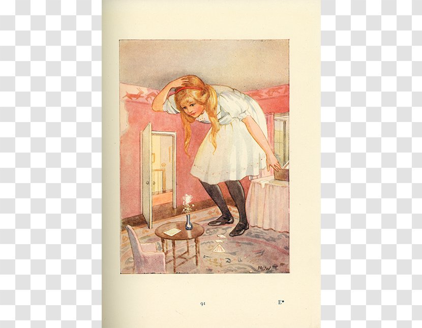 Alice's Adventures In Wonderland And Through The Looking-Glass Annotated Alice Painting - Paint Transparent PNG