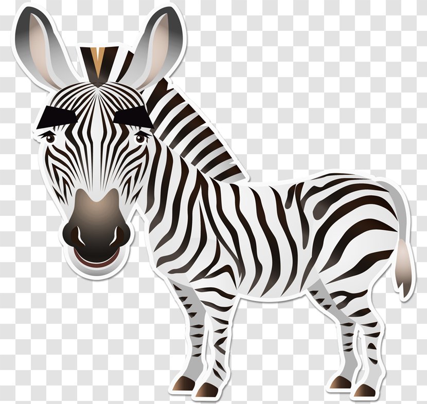 Horse Quagga Zebra Pony - Monochrome Transparent PNG