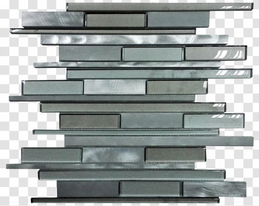 Steel Mosaic Material Tile Metal - Glass - Metallic Transparent PNG