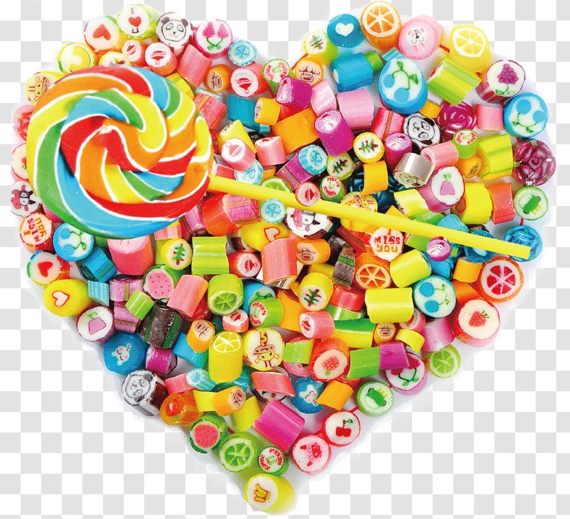 Heart-shaped Lollipop - Confectionery - Heart Transparent PNG