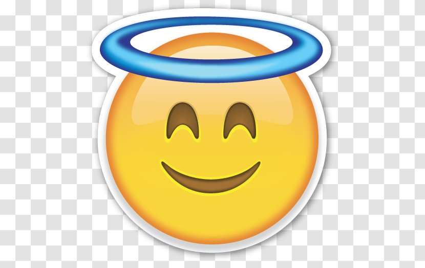 Emoji Smiley Angel Sticker Emoticon Transparent PNG