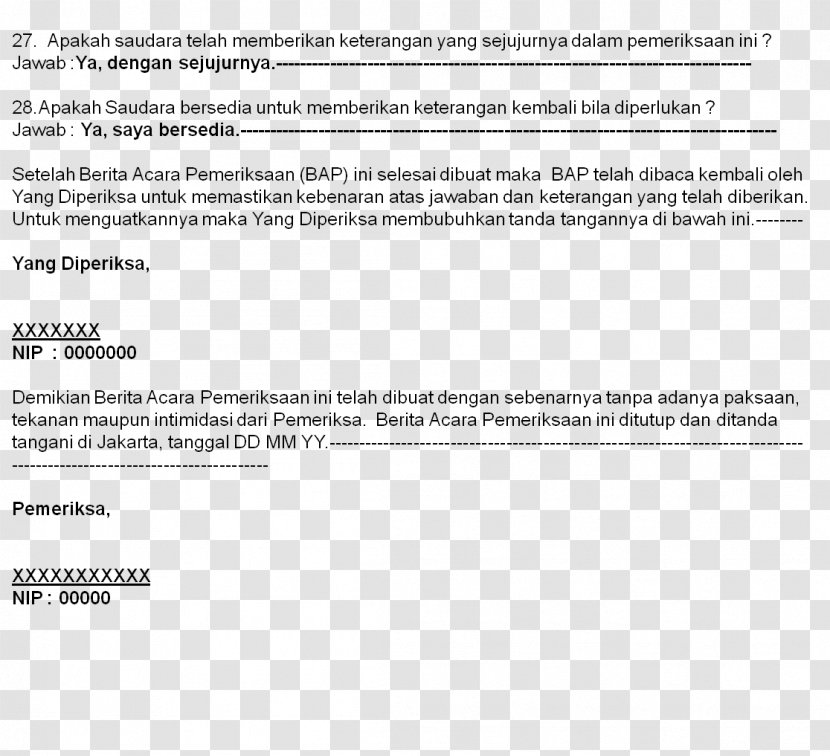 Document Text News Announcement Pemeriksaan - Cabang - Bap Transparent PNG