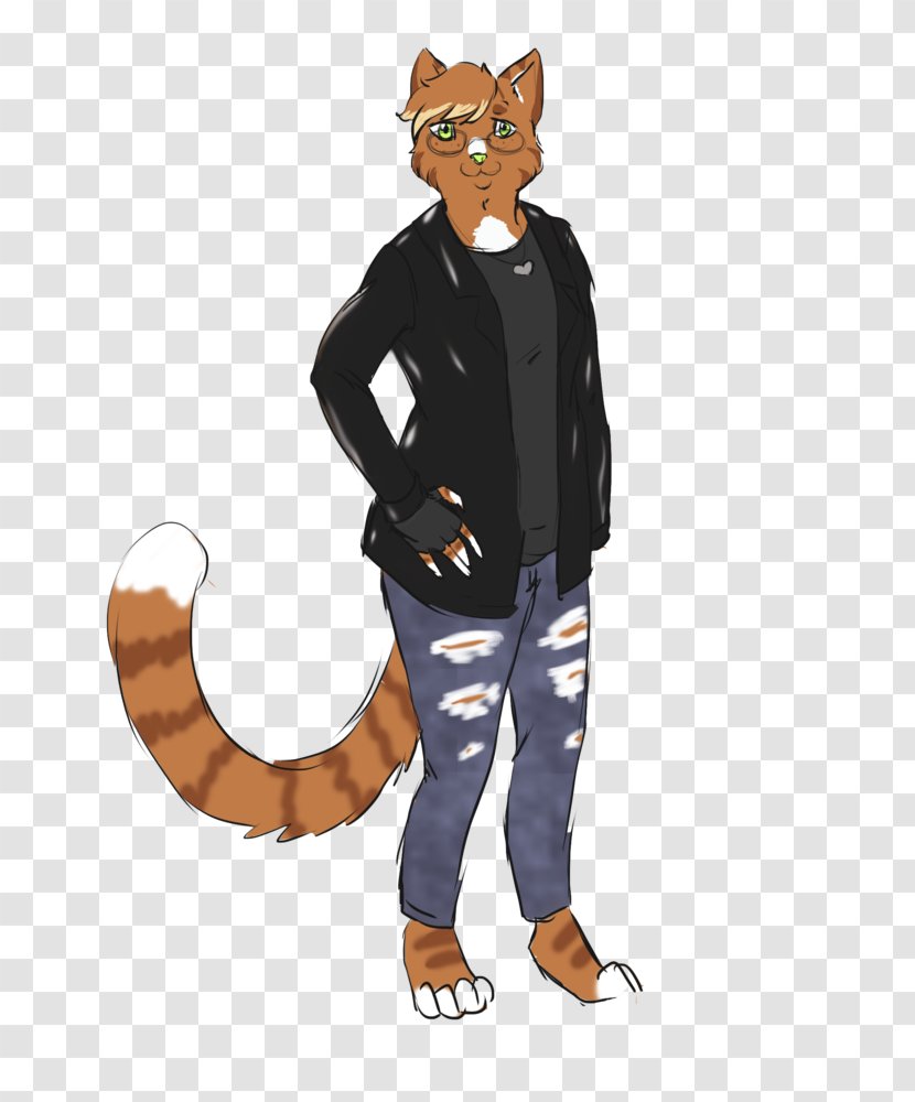 Cat Tiger Costume Design Cartoon - Tail Transparent PNG