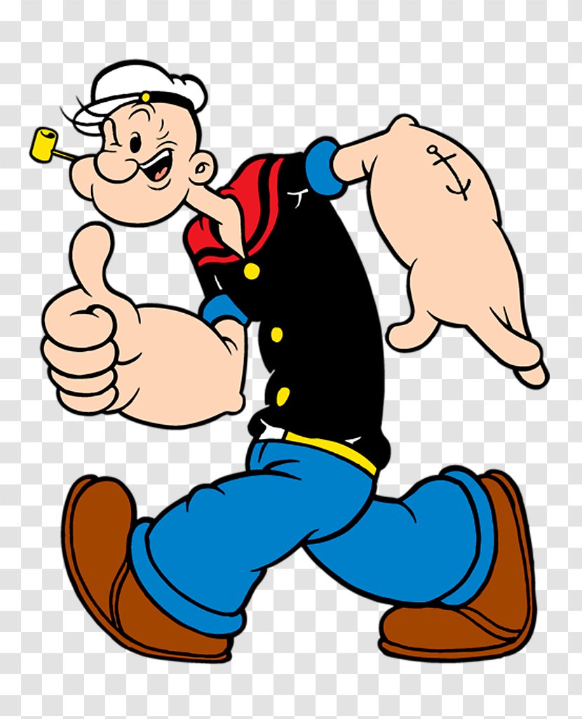 Bluto Olive Oyl Popeye Cartoon - Fiction Transparent PNG