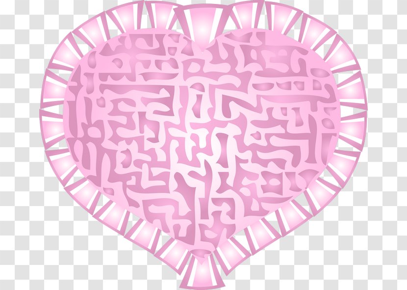 Heart Cartoon Pink Red Pattern - Tree Transparent PNG
