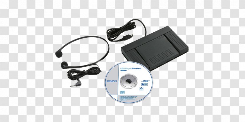 Olympus AS 2400 Transcription Kit Digital Dictation Audio Speech Standard - X 600 Transparent PNG