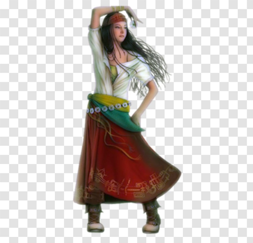 Costume Design Figurine Romani People - Dk Transparent PNG