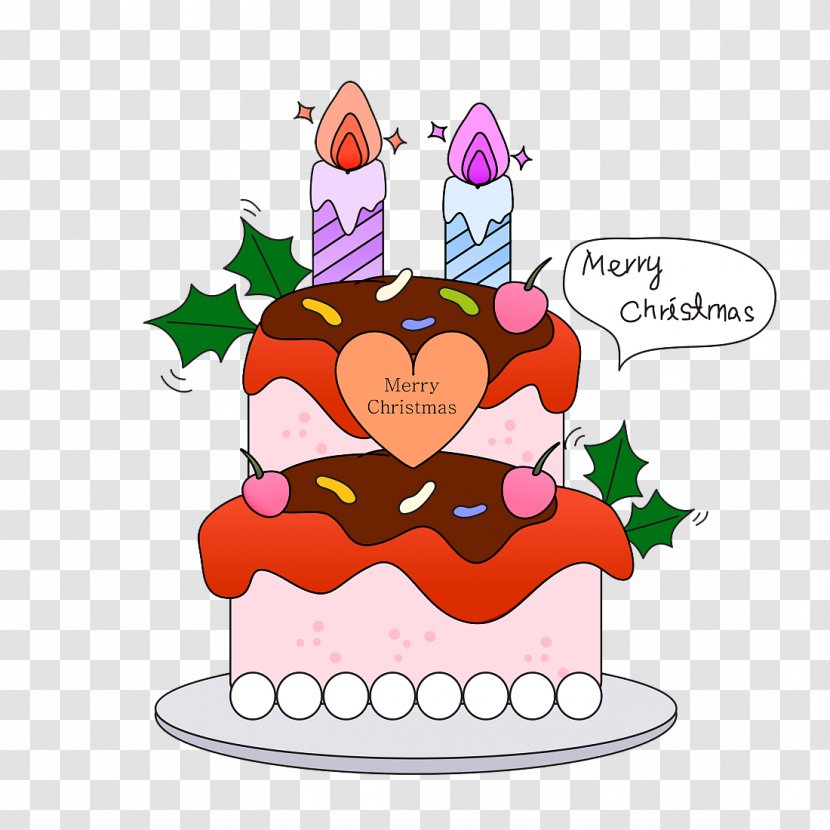 Birthday Cake Clip Art Torta Christmas Day - Decorating The Transparent PNG