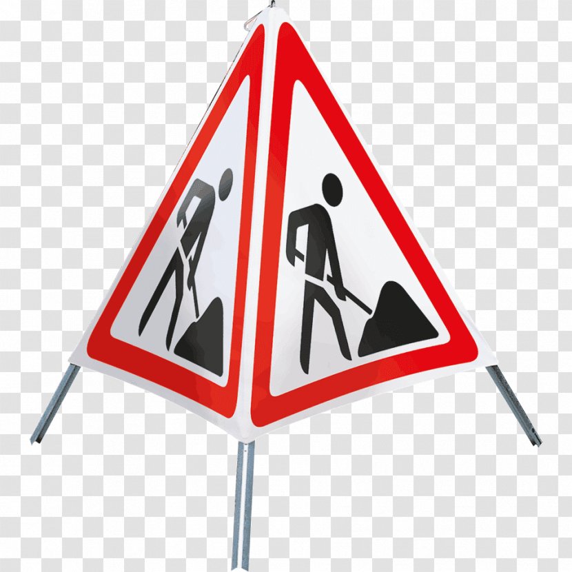 Employment Werk In Uitvoering Faltsignal Traffic Sign Voluntary Worker - Wc Top Transparent PNG
