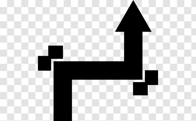 Angle Arrow - Right - Straight Transparent PNG
