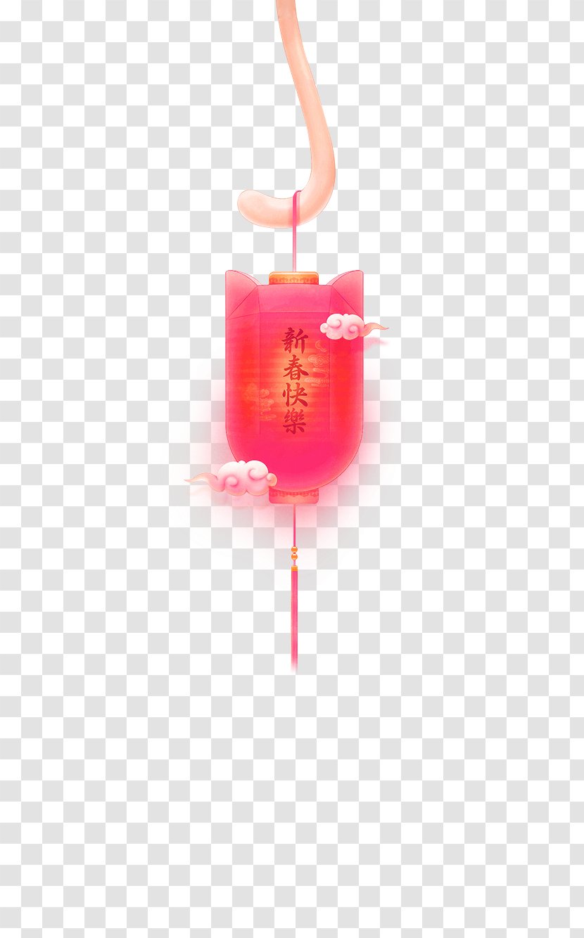 Lantern Download Computer File - Red Chinese Wind Happy New Year Festival Elements Transparent PNG