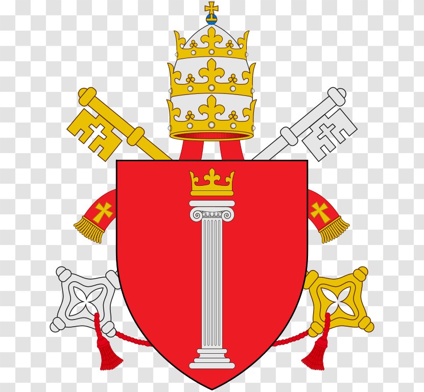 Papal Coats Of Arms Coat Pope Francis Tiara - Martinus Transparent PNG