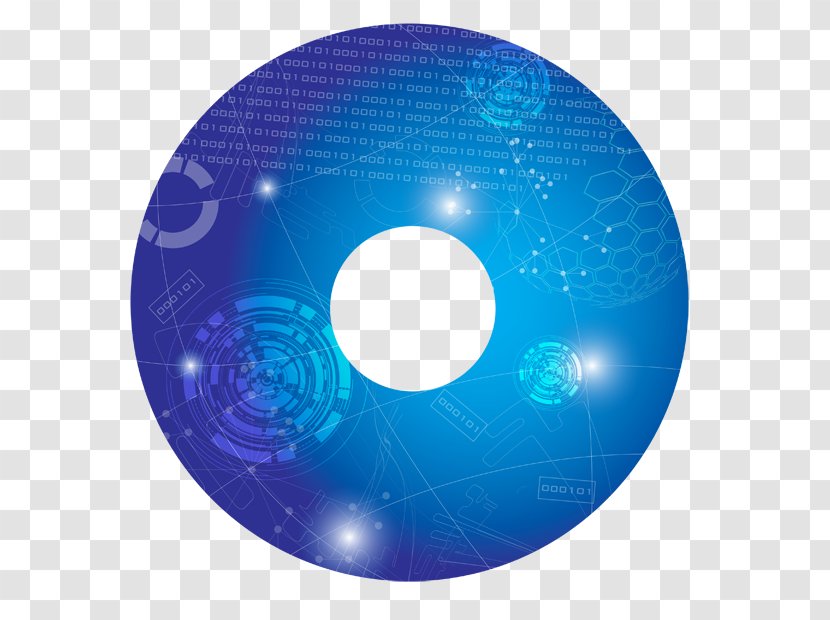 Compact Disc Disk Storage - Electric Blue - Technoselect Transparent PNG
