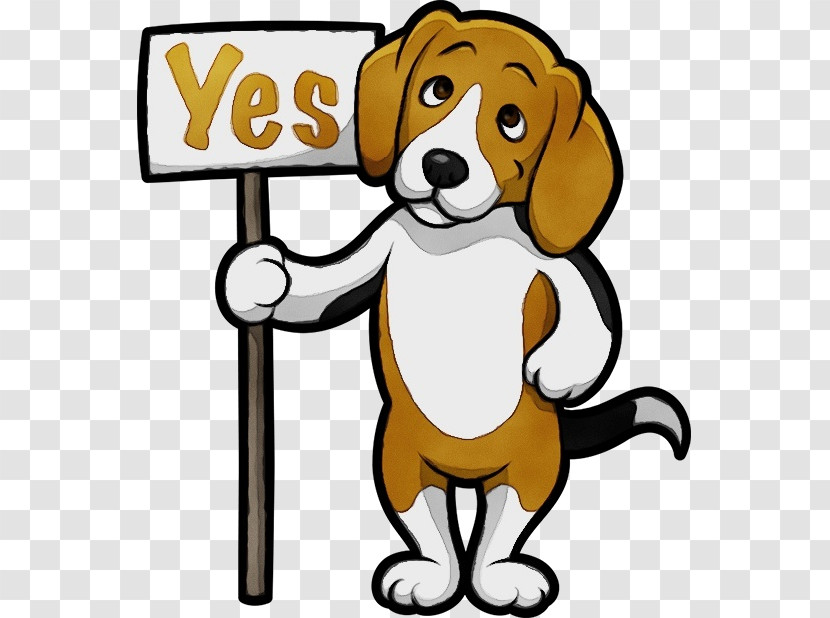 Dog Cartoon Beagle English Foxhound American Foxhound Transparent PNG