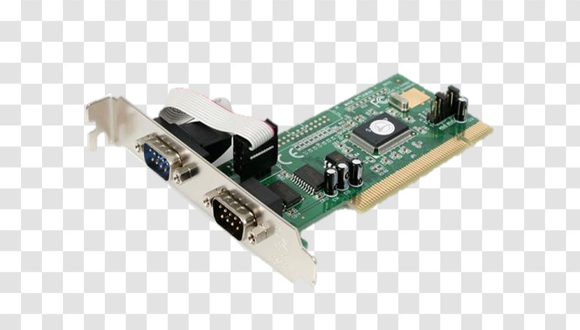 Conventional PCI Express Serial Port Expansion Card RS-232 - Computer Component Transparent PNG