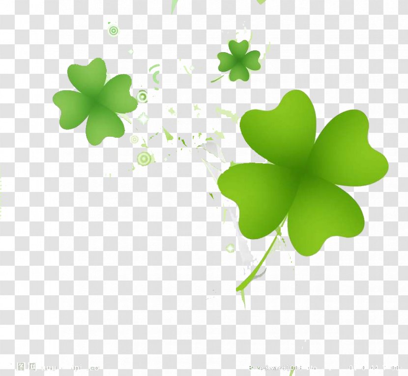 Four-leaf Clover Environmental Protection Illustration - Lucky Transparent PNG