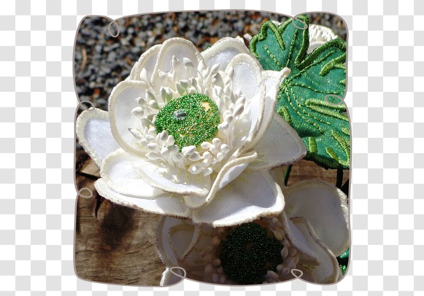 Machine Embroidery Flower Textile - Material Transparent PNG