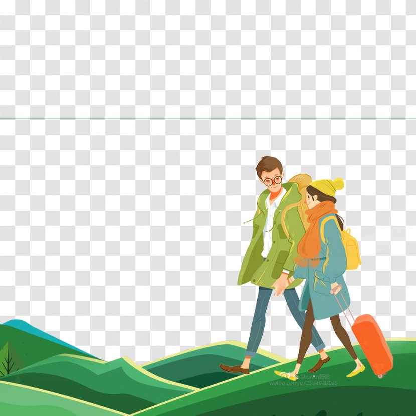 Travel Tourism Illustration - Leisure - Fall Lovers Transparent PNG