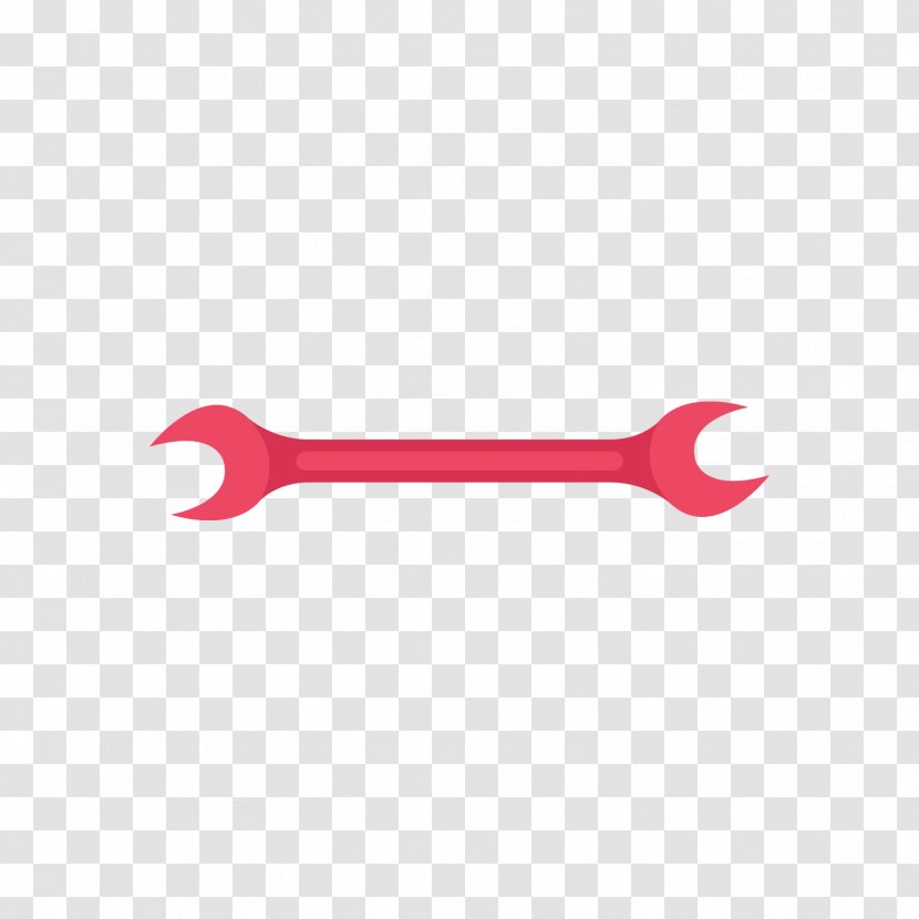 Red Wrench Adjustable Spanner - Designer Transparent PNG