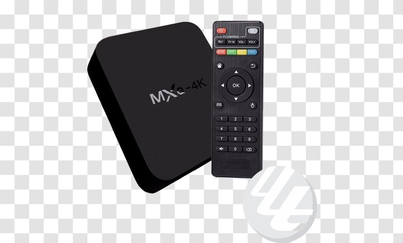 Smart TV 4K Resolution Android Set-top Box - Kodi Transparent PNG