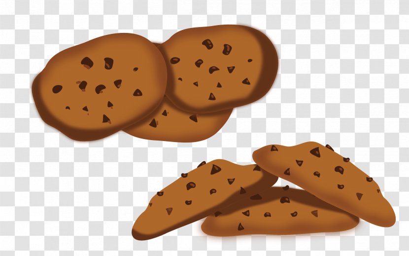 Cracker Chocolate Chip Cookie - Finger Food - Cookies Vector Transparent PNG
