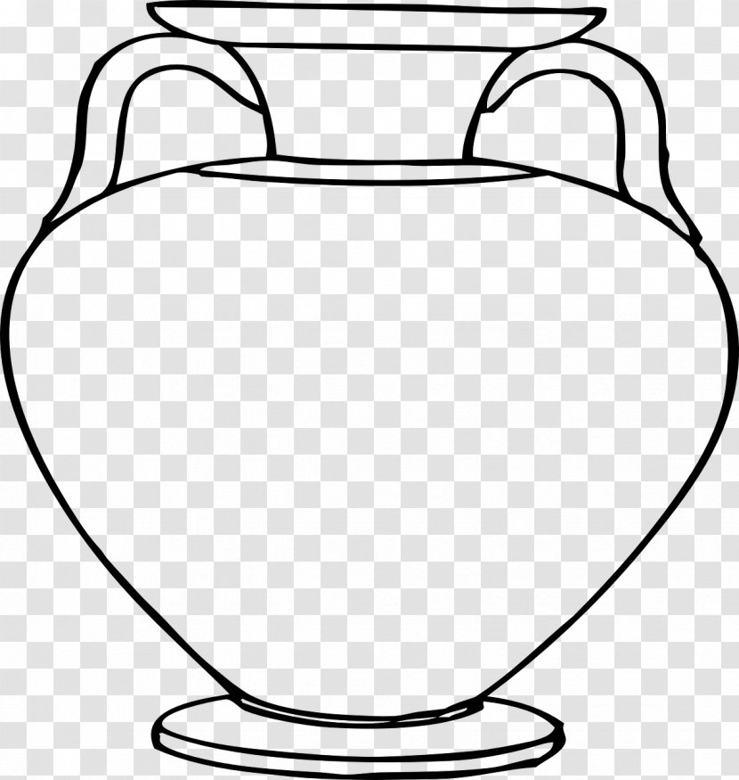 Pottery Of Ancient Greece Vase Clip Art - Monochrome Photography Transparent PNG