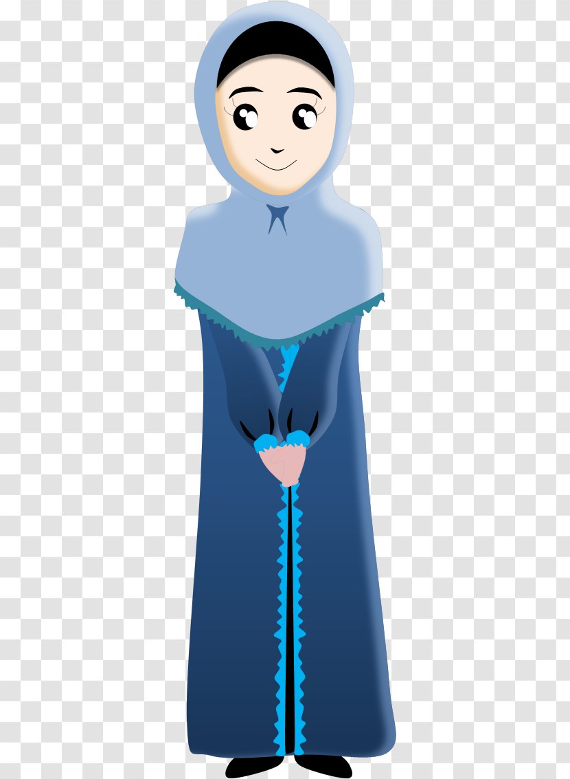 Muslim Doodle Islam Hijab - Flower - Gambar Orang Transparent PNG