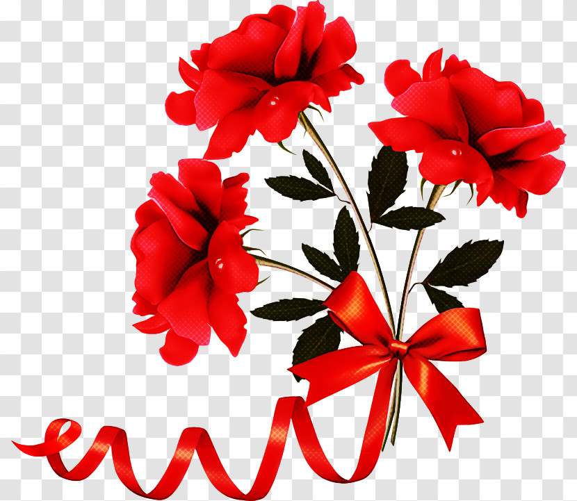 Red Flower Petal Plant Cut Flowers Transparent PNG