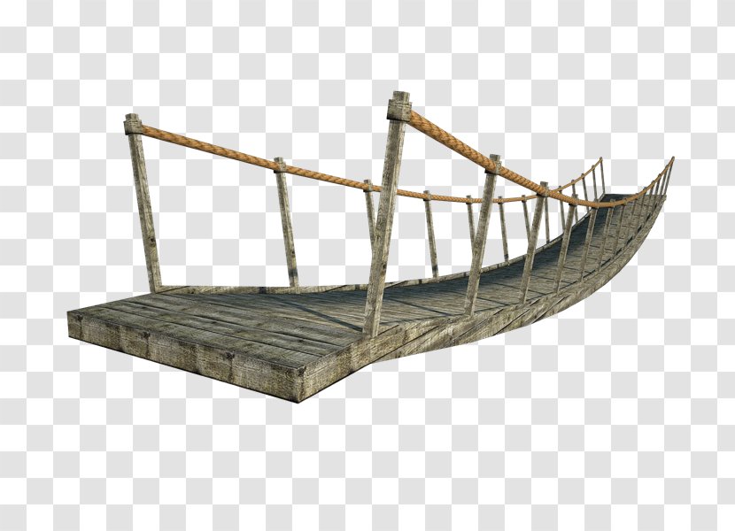 Wood Suspension Bridge Timber - Vehicle - Puente Transparent PNG