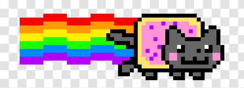 Pixel Art Nyan Cat - Nyancat Transparent PNG