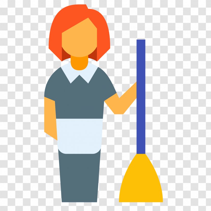 Housekeeper Housekeeping Cleaning Broom - Communication - Dust Sweeping Transparent PNG