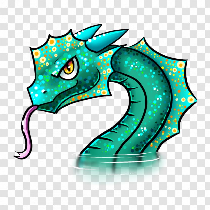 Seahorse Clip Art Illustration - Aqua - Water Dragon Transparent PNG