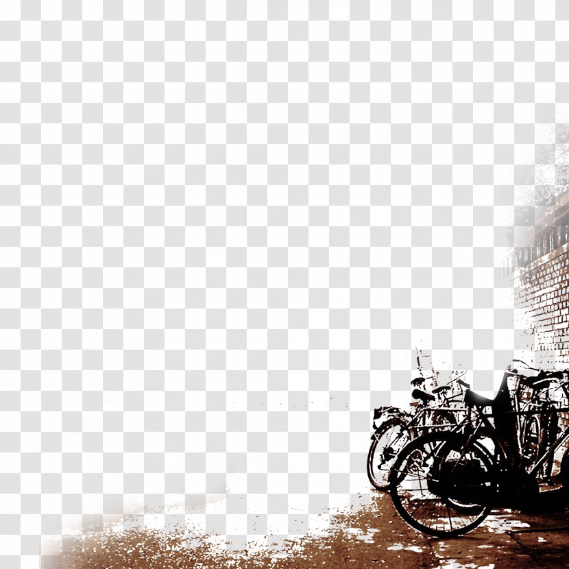 Child Wallpaper - Tile - Vintage Street Bike Background Material Picture Transparent PNG