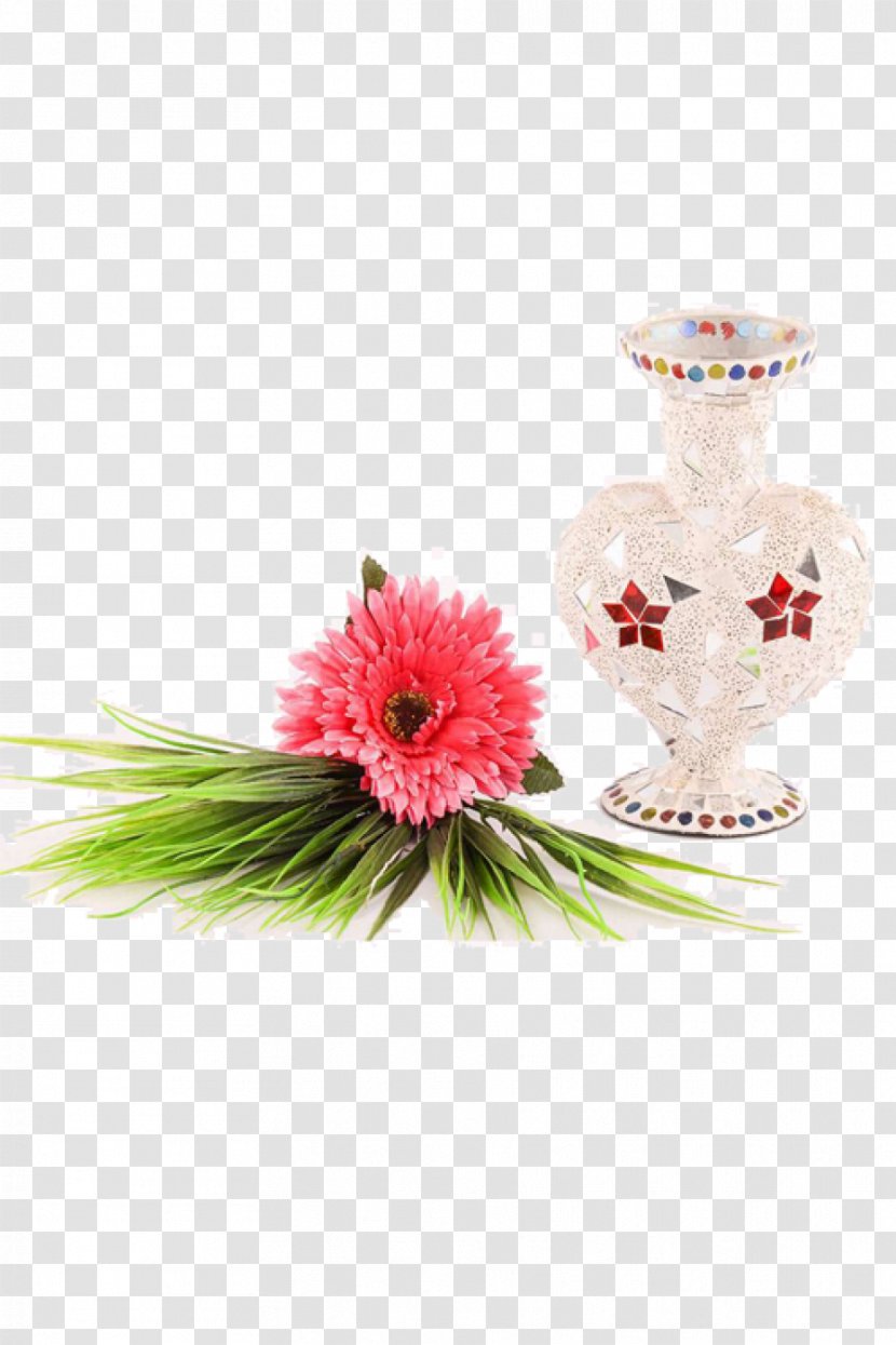 Floral Design Cut Flowers Vase Transvaal Daisy - Gerbera - Flower Decoration Simulation Transparent PNG