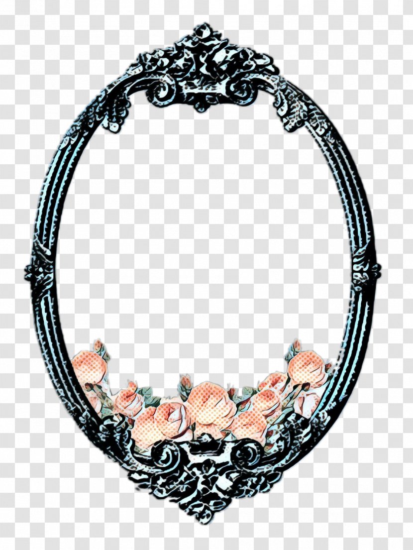 Background Watercolor Frame - Flower - Metal Body Jewelry Transparent PNG