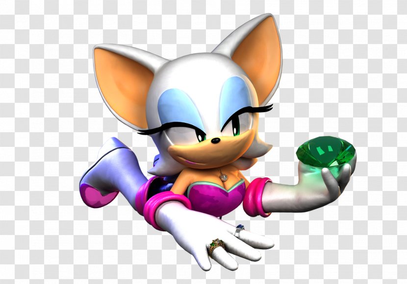 Rouge The Bat Knuckles Echidna Doctor Eggman Sonic Adventure 2 Heroes - Heart Transparent PNG