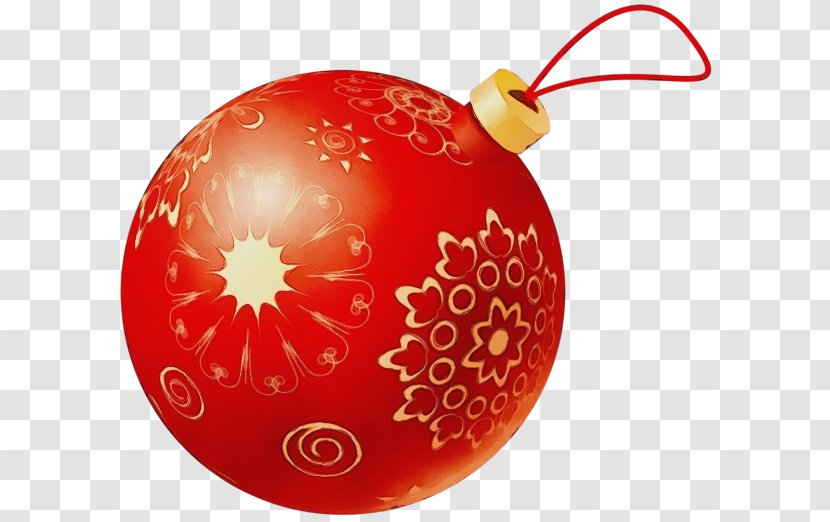 Christmas Ornament - Watercolor - Tree Holiday Transparent PNG