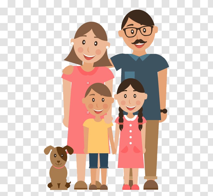 Family Child Parent Illustration - Watercolor - Flat Cartoon Transparent PNG