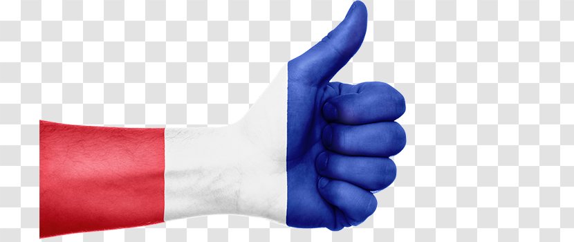 Flag Of France French Charles De Gaulle Airport Thumb - Finger Transparent PNG
