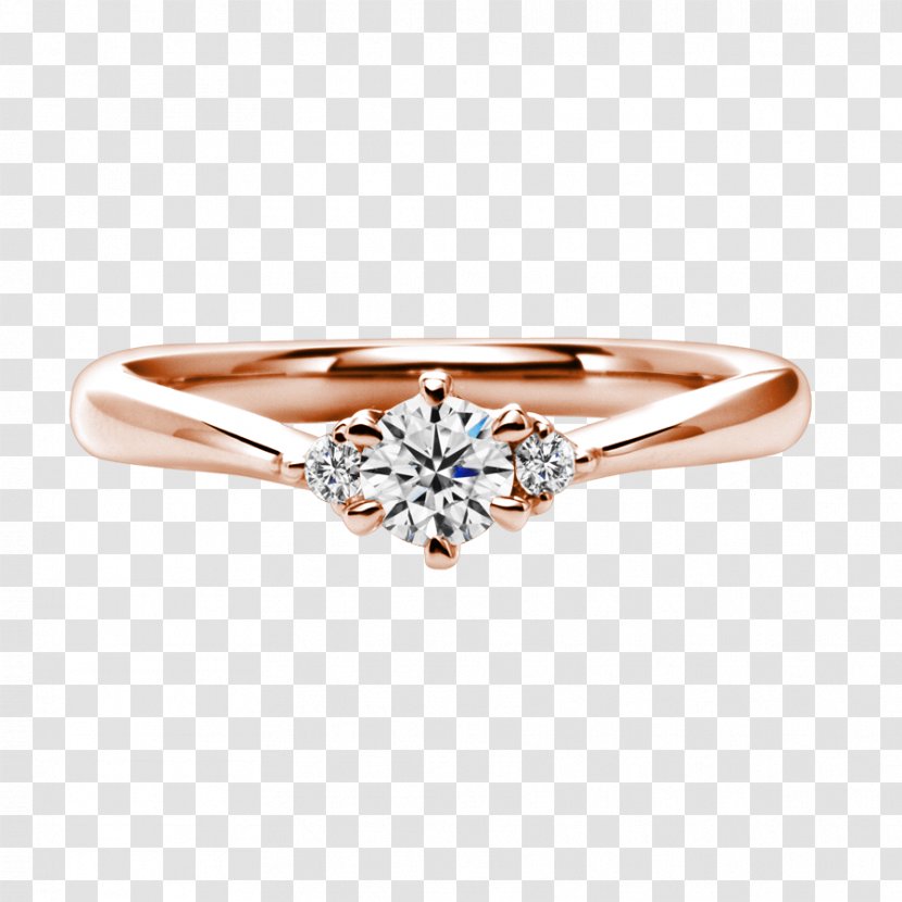 Wedding Ring Engagement Diamond Brilliant - Body Jewelry Transparent PNG