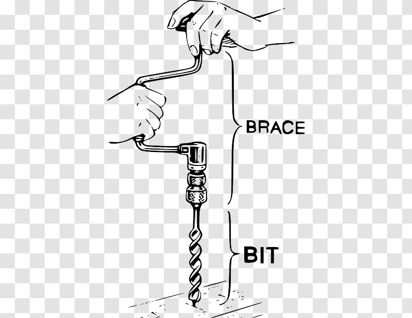 Hand Tool Augers Brace Drill Bit Clip Art - Area - Hand-drawn Cartoon Baby Elephant Transparent PNG