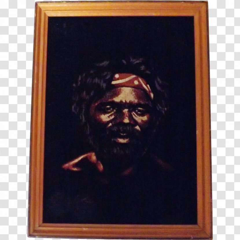 Australia Velvet Painting Art Portrait - Indigenous Australians - Aboriginal Transparent PNG