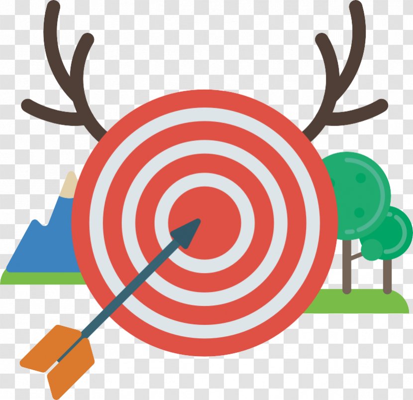 Clip Art - Archery - Cartoon Target Vector Transparent PNG