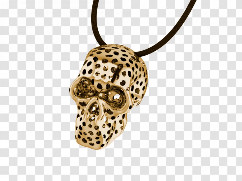 Charms & Pendants Body Jewellery Metal - Gold Skull Transparent PNG