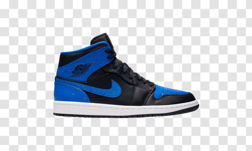 Air Jordan 1 Mid Nike Sports Shoes - Basketball Shoe Transparent PNG