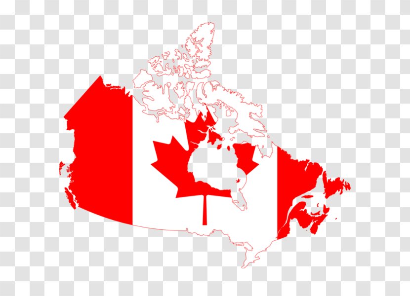 Flag Of Canada World Map - Flowering Plant Transparent PNG