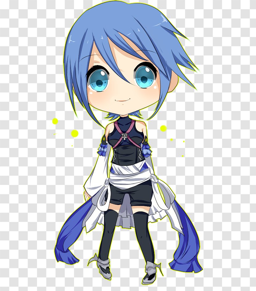 Kingdom Hearts Birth By Sleep 358/2 Days II Aqua Kairi - Silhouette Transparent PNG