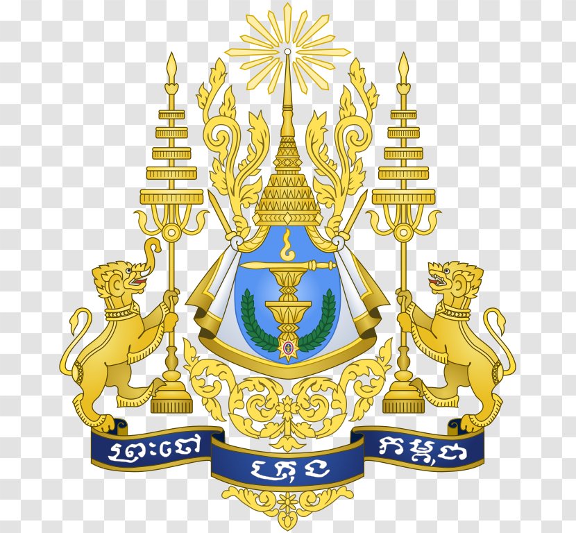 Royal Arms Of Cambodia Coat The United Kingdom Flag - Monarchy Transparent PNG