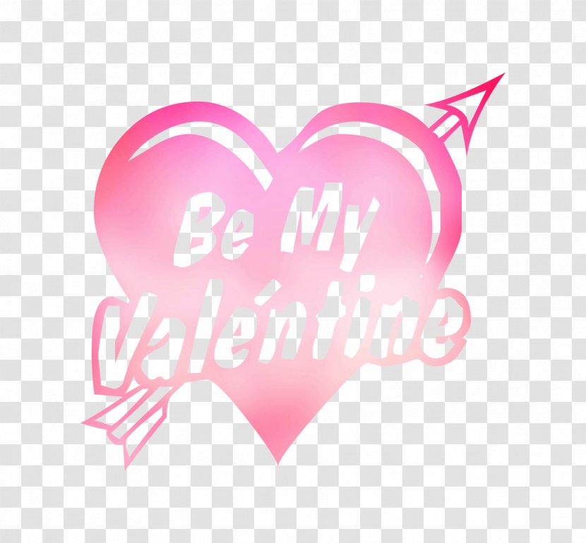 Logo Font Heart Valentine's Day Desktop Wallpaper - Pink M Transparent PNG